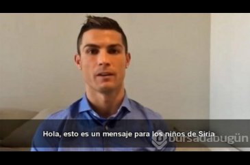 Her zaman Suriyeli çocukların yanında: Cristiano Ronaldo