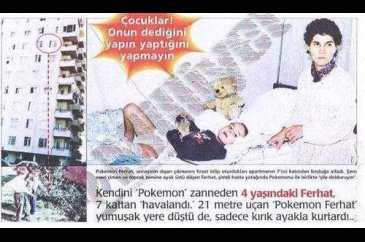 ''Ben Pokemon'um'' deyip camdan atlamıştı: İşte son hali