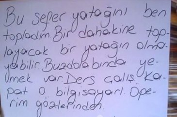 Annelerin çocuklarına bıraktıkları eğlenceli notlar