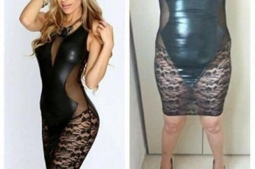 İnternetten aldı... Elbise geldiğinde gözlerine inanamadı