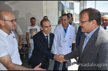 Başbakan Yardımcısı Çavuşoğlu'ndan Bursa Özel Esentepe Hastanesi'ne...
