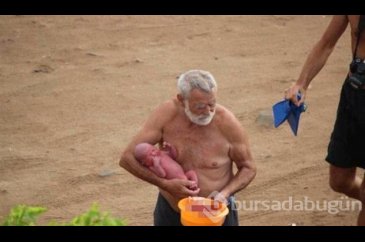 Rus turist denizde doğum yaptı! Görüntüler...
