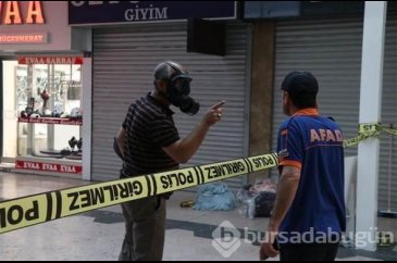 Koli açıldı 'kimyasal' yayıldı
