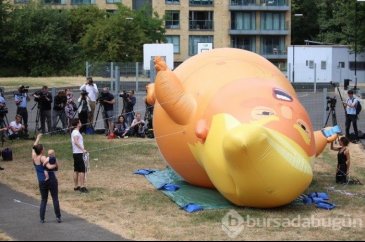 Trump'ın İngiltere ziyareti protestolarla başladı