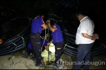Zonguldak'ta sondaj kuyusuna düşen yavru köpek kurtarıldı
