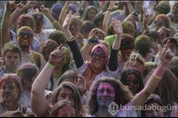 Ankara'da "renkli koşu" festivali