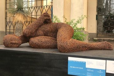 Bisiklet zincirinden yaptığı çıplak heykellerle hayran bırakıyor
