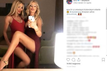 Esra ve Ceyda kardeşler barış pozuyla takipçilerini kendine hayran ...