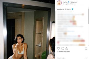 Dünyaca Ünlü Şarkıcı Dua Lipa'dan İç Çamaşırlı Paylaşım!
