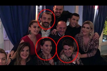 Demet Akalın Okan Kurt barışı dostlarıyla kutladı
