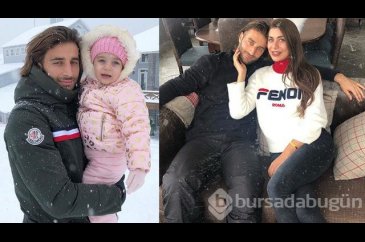 Ebru Şancı eşi Alpaslan Öztürk ve çocuklarıyla Uludağ'da
