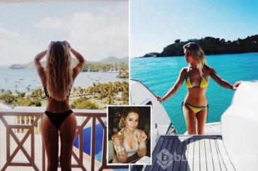 Tina Stinnes güneşin tadını çıkarıyor
