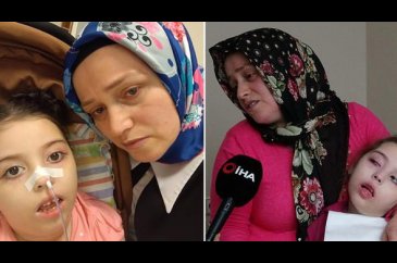 Zeytin çekirdeği küçük kızı felç etti
