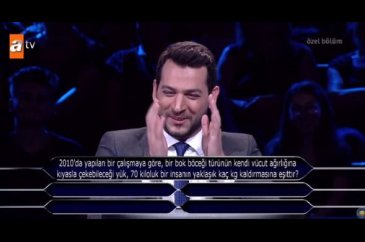 Kim Milyoner Olmak İster'de bok böceği sorusu Murat Yıldırım'ı kahk...
