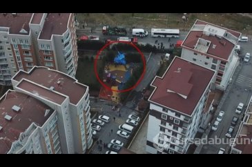 Faciayı önlediler! Bloklara çarpmayıp boş alana düştüler!