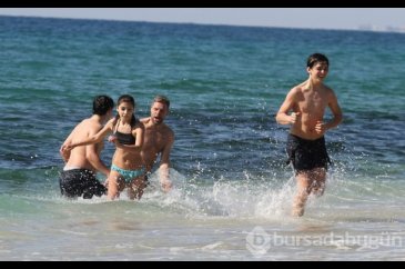 Alanya'da şubat ayında deniz keyfi