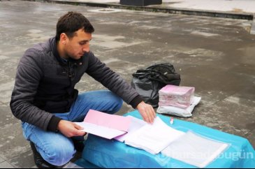 İş başvurusu için gelmişti, kuyruğu bakın nasıl fırsata çevirdi!