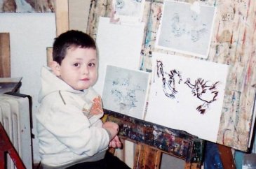 2 yaşında resme başlayan ressamın 16 yaşında yarattığı eserler