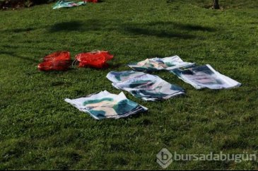 Nevruz alanında toprağa gömülü Öcalan posteri bulundu
