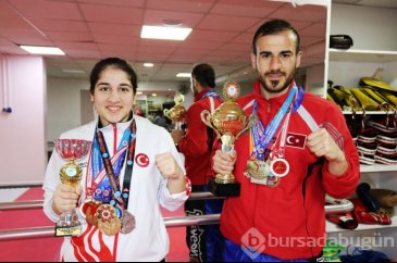 Kick boksta Diyarbakır'ın gururu oldular
