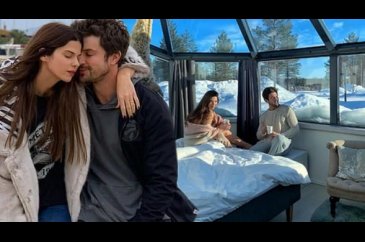 Larissa Gacemer ile Burak Gacemer'in kar romantizmi

