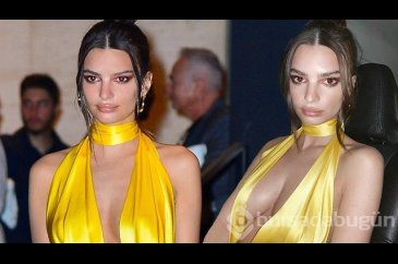  Emily Ratajkowski'nin sarı tercihi 