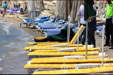 Bodrum'un dünya ünlü sahilinde şoke eden manzara!
