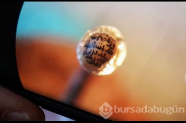 İncir çekirdeğine İhlas suresini yazdı
