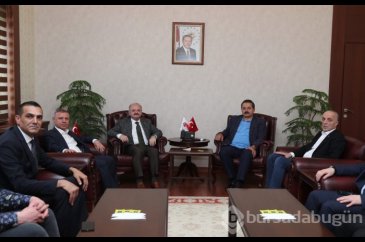 Eski Bakan Çelik ve TÜRK-İŞ Genel Başkanı Atalay Vali Çakacak'ı ziy...