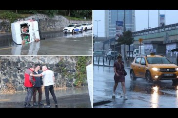 İstanbul güne yağmurla uyandı