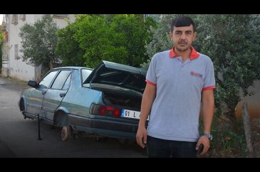 Otomobilini görünce şok oldu