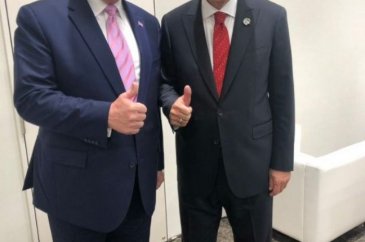 Erdoğan ile Trump böyle poz verdi