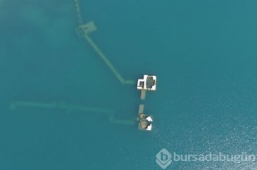 Hazar Gölü'nde su seviyesi düştü, Batık şehir ortaya çıktı