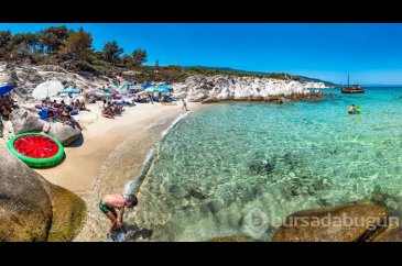 Halkidiki'nin gözde 'Portakal Plajı'