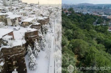 Yaz-kış bir arada kuş bakışı Türkiye
