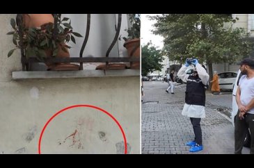 Kanlı elleriyle yardım istedi
