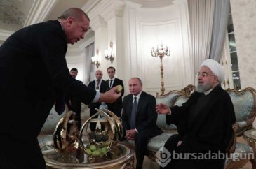 Erdoğan'dan Putin ve Ruhani'ye incir ikramı