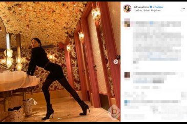 Adriana Lima verdiği pozla Instagram'ı salladı