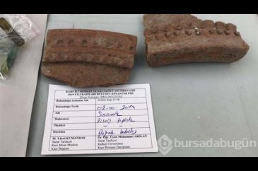 Seramik parçaları bulundu