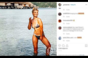 Jess Davies'in başı çıplak fotoğraflarıyla dertte!