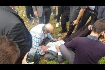 'Teleferik' eylemcileri arasında arbede