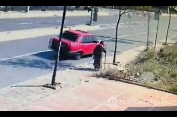 Yaşlı kadını takip edip, parasını çaldı