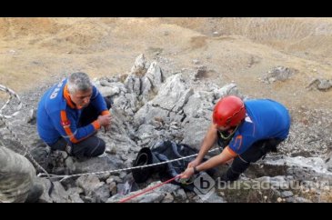 Bir hafta kayalıklarda mahsur kalan keçiler kurtarıldı