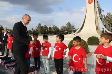 Cumhurbaşkanı Recep Tayyip Erdoğan öğrencileri ağırladı!