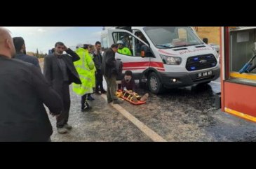 Adıyaman'da yolcu minibüsü devrildi!