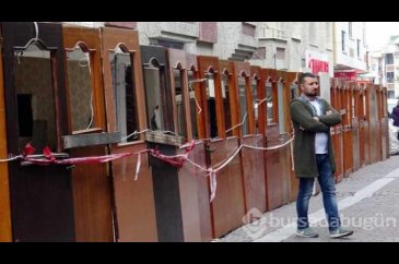 Riskli binada "kapılı" önlem!