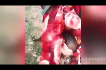 Kız bebeği diri diri gömerken yakalandılar!