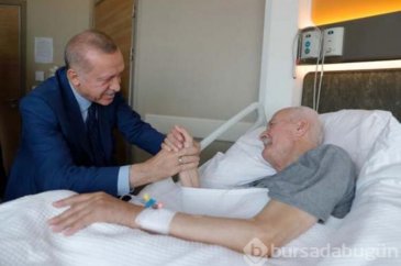Cumhurbaşkanı Erdoğan, hastanedeki eski Adalet Bakanı Kazan'ı ziyar...