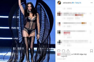 Adriana Lima'nın en sevilen fotoğrafları