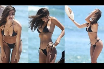 Tanıtım yüzü olduğu bikini markasını bu pozlarıyla tanıttı!